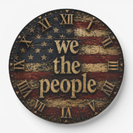 We The People American Flag ペーパープレート