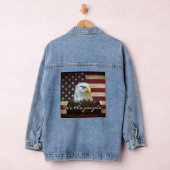We The People American Flag Bald Eagle  デニムジャケット (ハンガー)