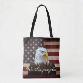 We The People American Flag Bald Eagle  トートバッグ