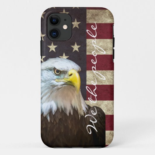 We The People American Flag Bald Eagle  Case-Mate iPhoneケース (裏面)