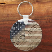 We The People American Flag Keychain キーホルダー (裏面)