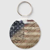 We The People American Flag Keychain キーホルダー (裏面)