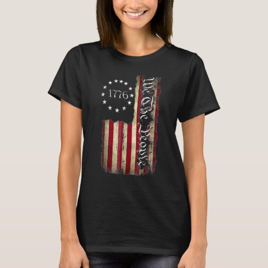 We The People American History 1776 Independence D Tシャツ (正面)