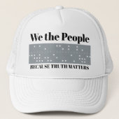 We the People Because Truth Matters ITA2 Code キャップ (正面)
