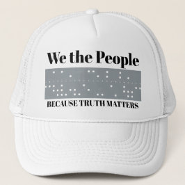 We the People Because Truth Matters ITA2 Code キャップ