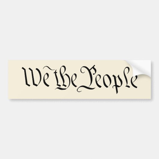 We the People Bumper Stecker バンパーステッカー (正面)