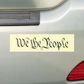 We the People Bumper Sticker 2 バンパーステッカー (車上)