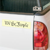 We the People Bumper Sticker 2 バンパーステッカー (トラック上)