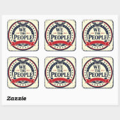 We the people classic American emblem  スクエアシール (シート)