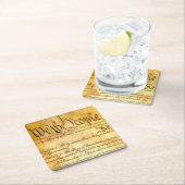 We the People - Configution（国民-憲法） スクエアペーパーコースター (インサイチュ)