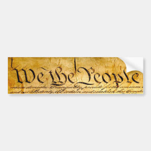 We the People - Configution(国民-憲法) バンパーステッカー