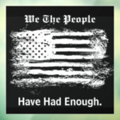 We The People Distressed Flag ウィンドウサイン (シート3)
