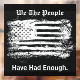 We The People Distressed Flag ウィンドウサイン