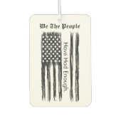 We The People Distressed Flag カーエアーフレッシュナー (正面)