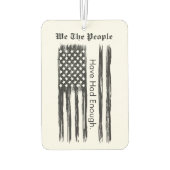 We The People Distressed Flag カーエアーフレッシュナー (裏面)