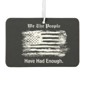 We The People Distressed Flag カーエアーフレッシュナー (裏面)