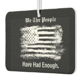We The People Distressed Flag カーエアーフレッシュナー (左)