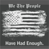 We The People Distressed Flag シール (正面)