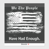 We The People Distressed Flag シール (シート)