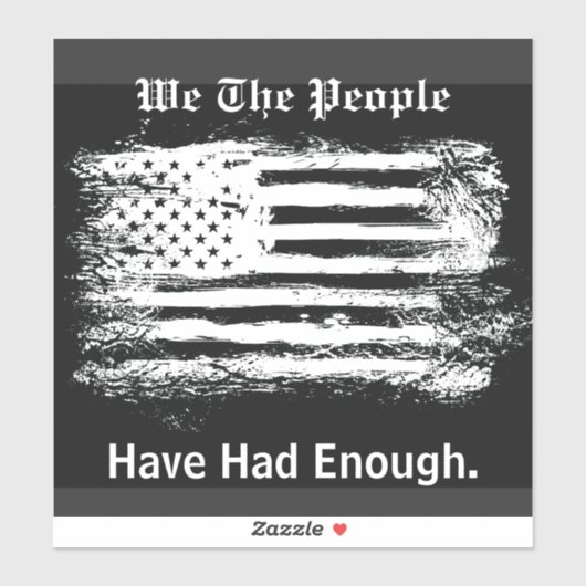 We The People Distressed Flag シール (シート)