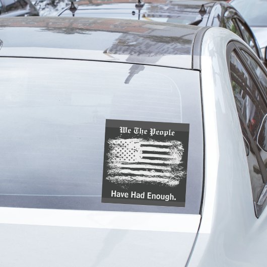 We The People Distressed Flag シール