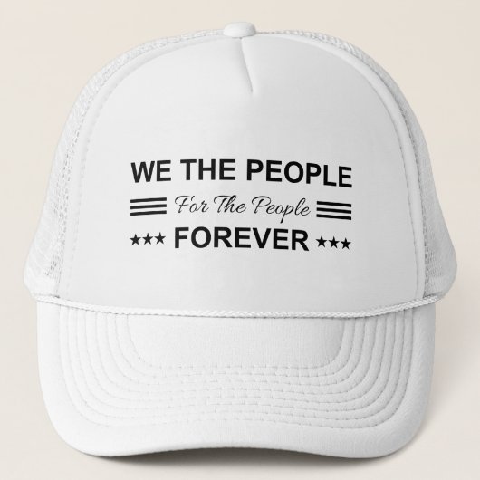 We The People For The People Forever キャップ (正面)