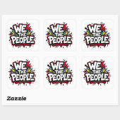 We the people graffiti bold streetwear スクエアシール (シート)