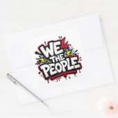We the people graffiti bold streetwear スクエアシール (封筒)