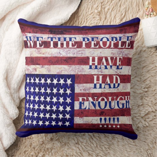 WE THE PEOPLE - HAVE HAD ENOUGH! クッション (ブランケット)