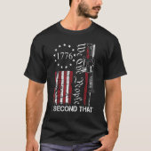 We The People I Second That 2nd Amendment Pro Guns Tシャツ (正面)