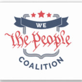 We the People Medium 4x4インチカットビニールカスタムステッカー シール (正面)