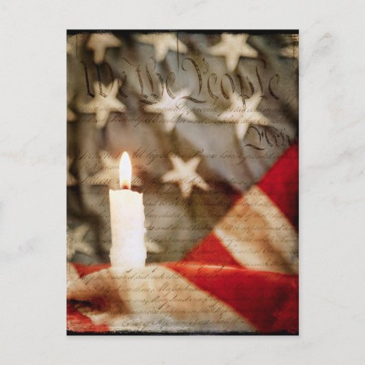 We the People Memorial Candleはがき ポストカード (正面)