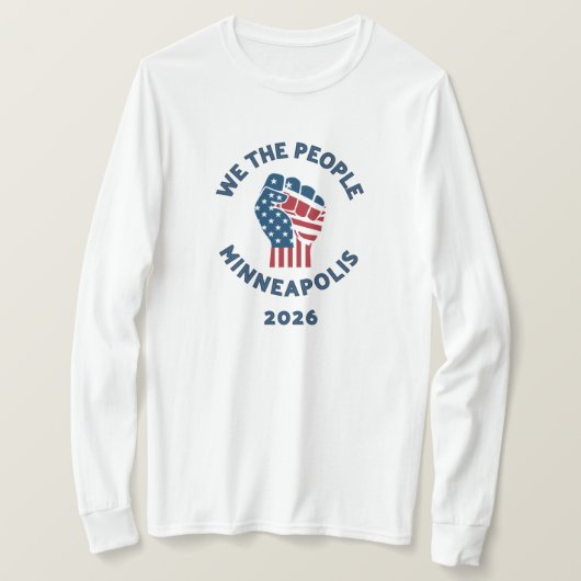 We the People Minneapolis 2026 Tシャツ (デザイン正面)