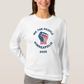 We the People Minneapolis 2026 Tシャツ (正面)