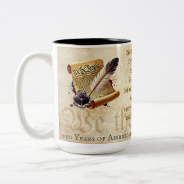 We the People Mug 250 Year Anniversary of America ツートーンマグカップ