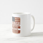 We the People Reread Flag Quote コーヒーマグカップ (正面右)