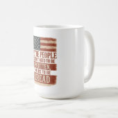 We the People Reread Flag Quote コーヒーマグカップ (正面右)