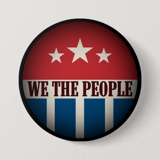 We the People Retro 缶バッジ (正面)