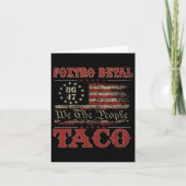 We The People Taco Foxtrot Delta Taco 2 カード (正面)