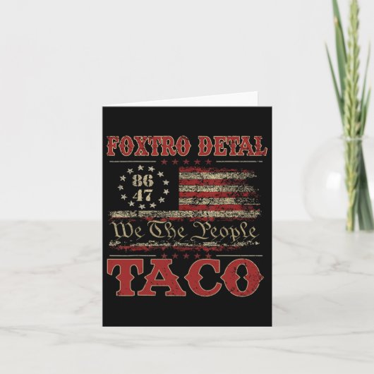 We The People Taco Foxtrot Delta Taco 2  カード (正面)