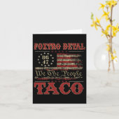We The People Taco Foxtrot Delta Taco 2  カード (黄色い花)