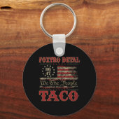 We The People Taco Foxtrot Delta Taco 2  キーホルダー (正面)
