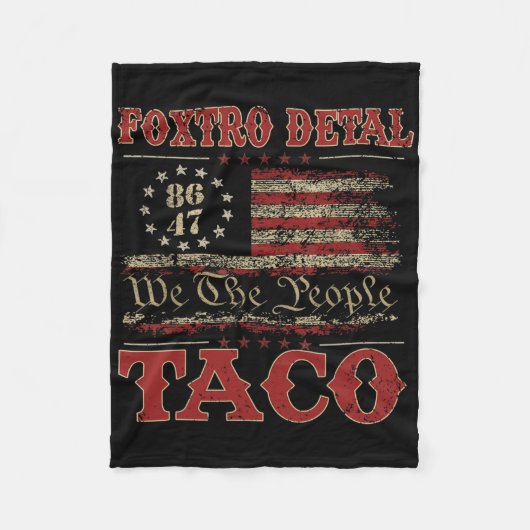 We The People Taco Foxtrot Delta Taco 2  フリースブランケット (正面)