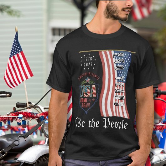 We the People US 250 Semi-Quincentennial Patriotic Tシャツ