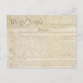 We the People USA Constitution Article 1 ポストカード (正面)