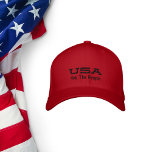 We The People, USA withイニシャル 刺繍入りキャップ<br><div class="desc">我々は、国民、米国のイニシャル刺繍野球キャップ。黒刺繍の赤で表示。選挙素晴らしシーズンや何時でもアメリカ憲法の支持を示すために愛国者のために。フロント文字は以下を含む： USAと私たちザ・ピープル、バック文字はあなたのモノグラームイニシャルを含む。パーソナライズするには、サンプルの文字を置き換えて、イニシャルを当社の簡単テンプレートに挿入する。追加の帽子の色が利用可能。</div>