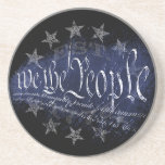 WE THE PEOPLE Vintage 13 Stars 1776 コースター<br><div class="desc">WE THE PEOPLE Patriotic Betsy Ross 13 Original Stars with Est 1776 Coaster.</div>
