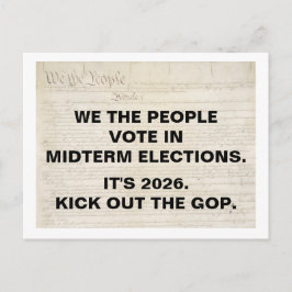 We the People Vote in 2026 Midterm Elections ポストカード
