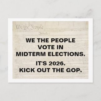 We the People Vote in 2026 Midterm Elections ポストカード