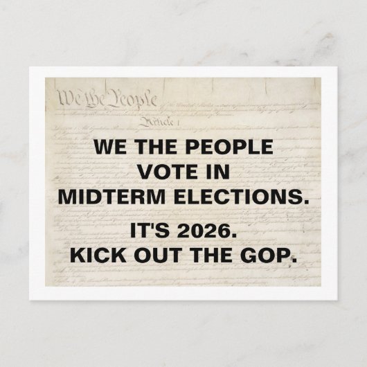 We the People Vote in 2026 Midterm Elections ポストカード (正面)